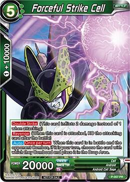 Forceful Strike Cell Non Foil Version P-007 Promotion Cards Dragonball Super card