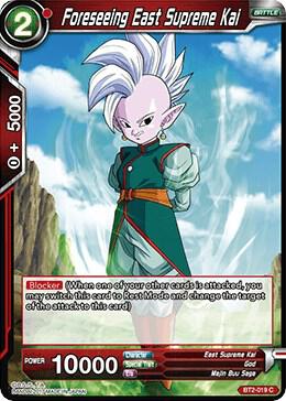 Foreseeing East Supreme Kai BT2-019 Union Force Dragonball Super card