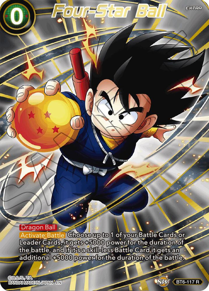 Four Star Ball Alternate Art BT6-117 Special Anniversary Set 2021 Dragonball Super card