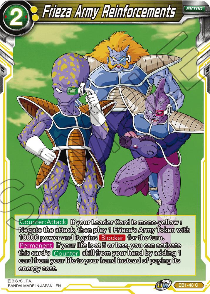 Frieza Army Reinforcements Foil EB1-48 Battle Evolution Booster Dragonball Super card
