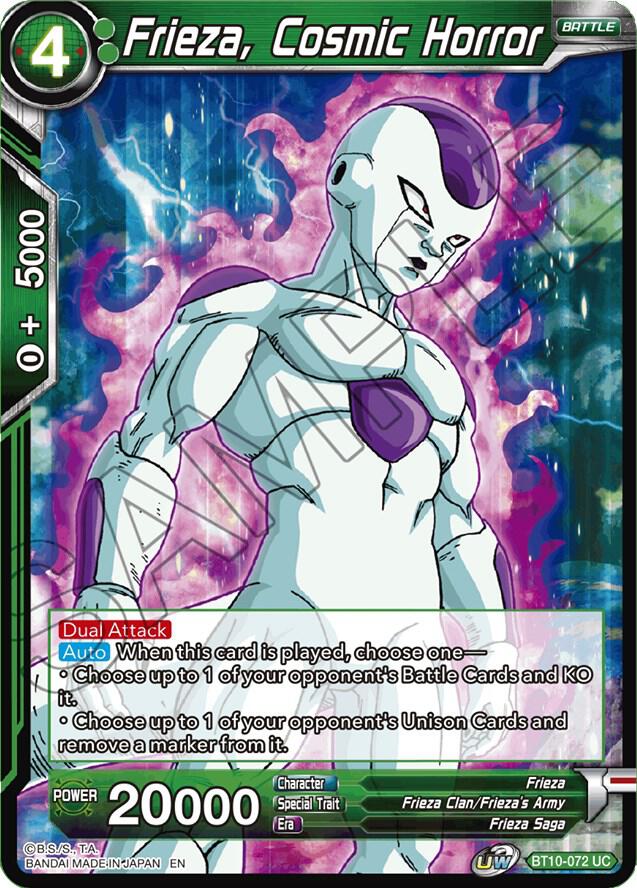 Frieza Cosmic Horror Foil BT10-072 Rise of the Unison Warrior Dragonball Super card