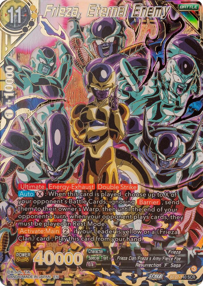 Frieza Eternal Enemy BT27-140 History of Z Dragonball Super card