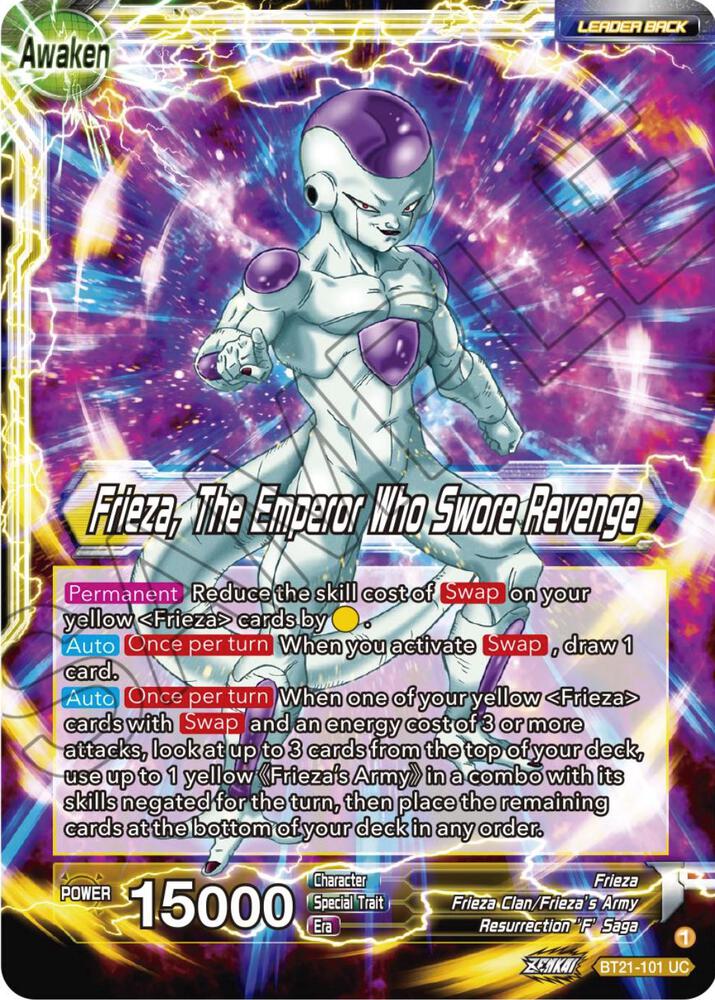 Frieza Frieza The Emperor Who Swore Revenge Foil BT21-101 Wild Resurgence Dragonball Super card