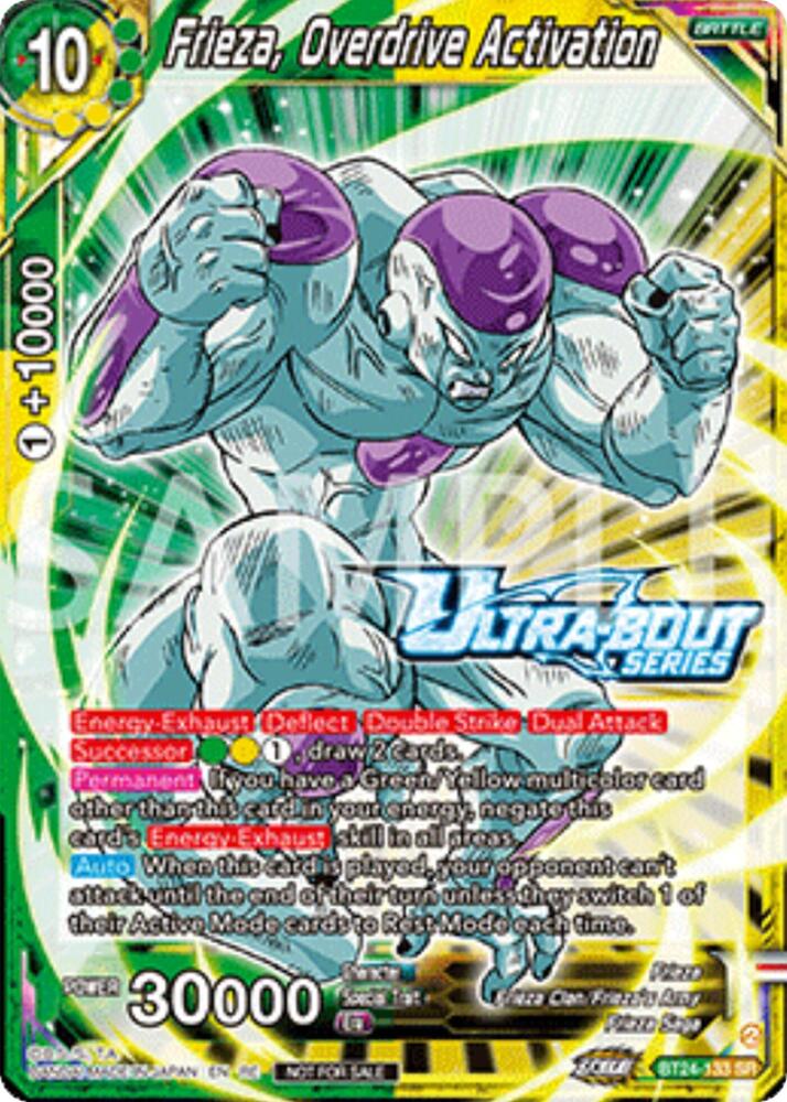 Frieza Overdrive Activation Event Pack 17 BT24-133 Promotion Cards Dragonball Super card
