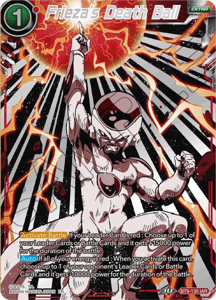 Friezas Death Ball BT9-130 Universal Onslaught Dragonball Super card