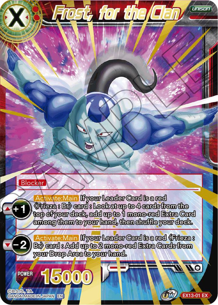 Frost for the Clan EX13-01 Special Anniversary Set 2020 Dragonball Super card