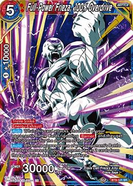 Full Power Frieza 100pct Overdrive BT9-101 Universal Onslaught Dragonball Super card