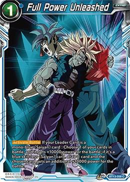 Full Power Unleashed Foil BT13-058 Supreme Rivalry Dragonball Super card