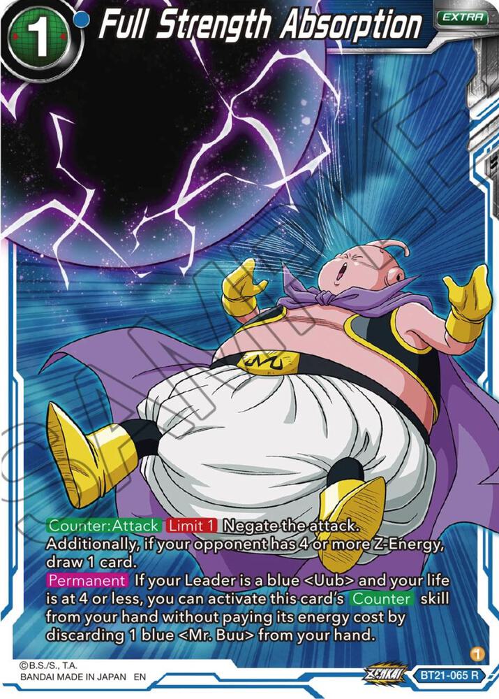 Full Strength Absorption Foil BT21-065 Wild Resurgence Dragonball Super card