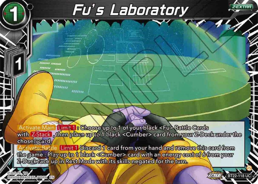 Fus Laboratory BT22-118 Critical Blow Dragonball Super card