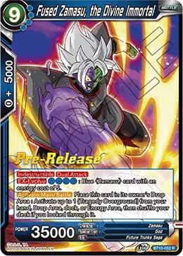 Fused Zamasu the Divine Immortal BT10-052 Rise of the Unison Warrior Pre-Release Cards Dragonball Super card
