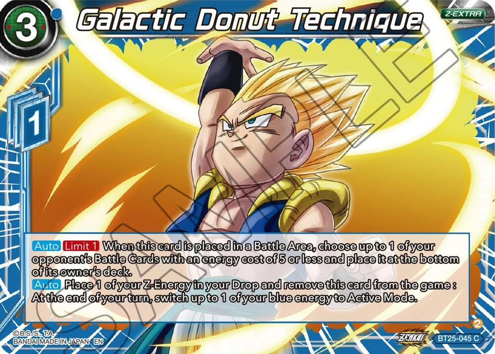 Galactic Donut Technique BT25-045 Legend of the Dragon Balls Dragonball Super card