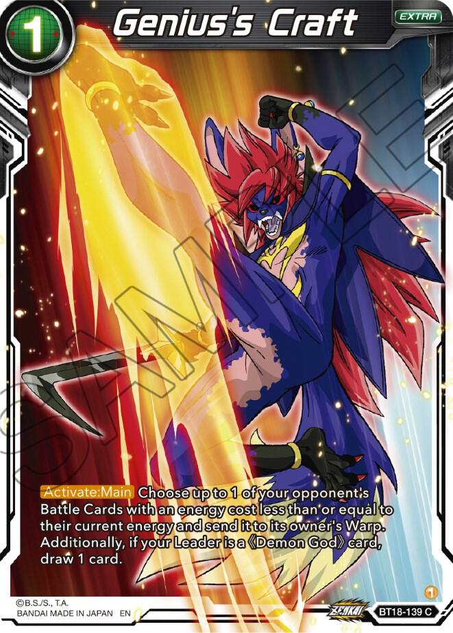 Geniuss Craft Foil BT18-139 Dawn of the Z-Legends Dragonball Super card