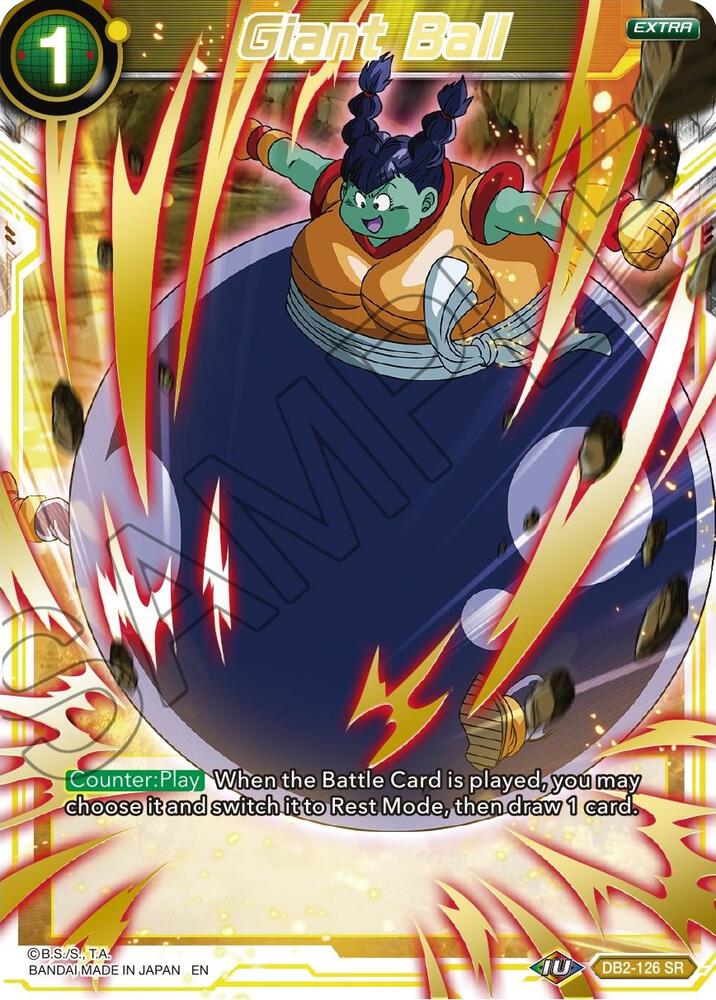 Giant Ball Gold Stamped DB2-126 Mythic Booster Dragonball Super card