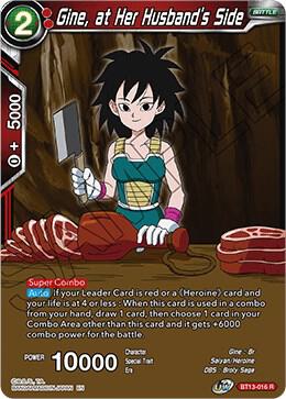 Gine at Her Husbands Side BT13-016 Supreme Rivalry Dragonball Super card