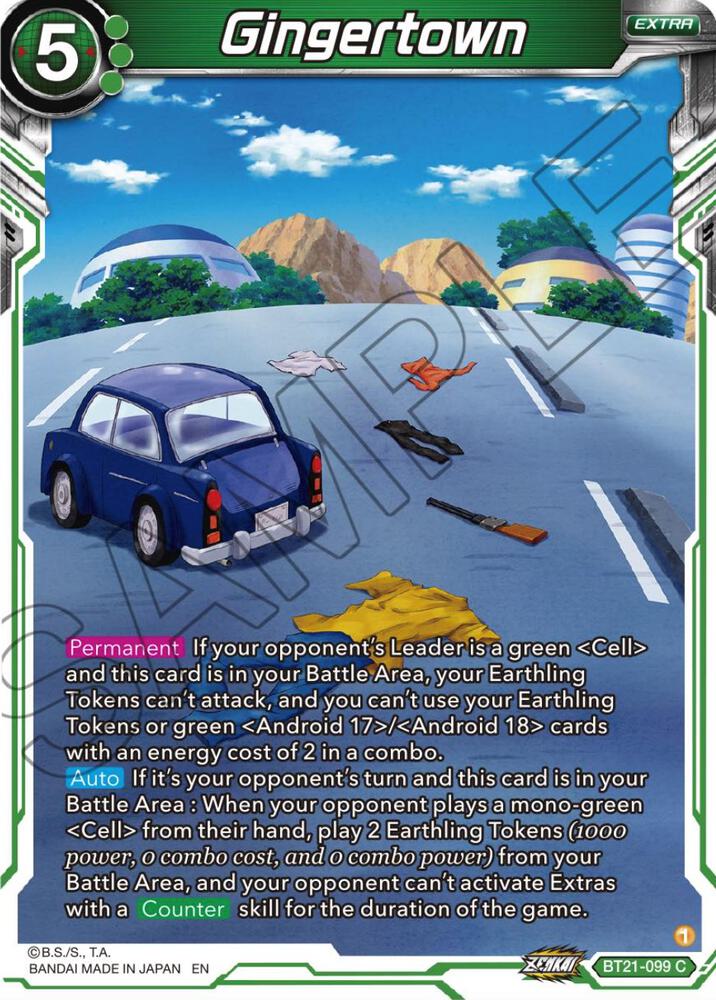 Gingertown Foil BT21-099 Wild Resurgence Dragonball Super card