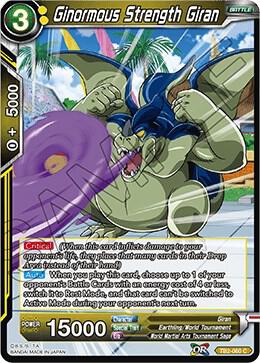 Ginormous Strength Giran Foil TB2-060 World Martial Arts Tournament Dragonball Super card
