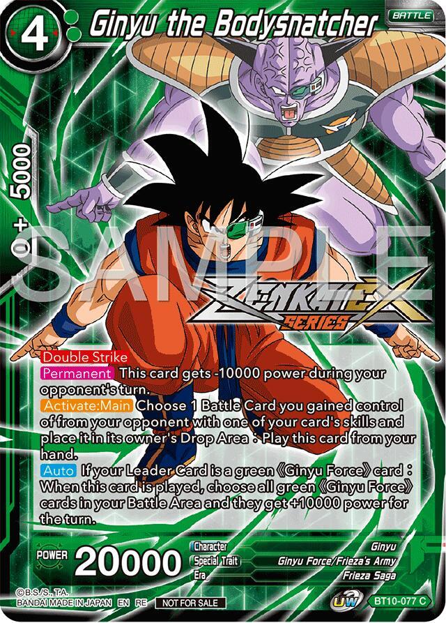 Ginyu the Bodysnatcher Event Pack 15 BT10-077 Promotion Cards Dragonball Super card