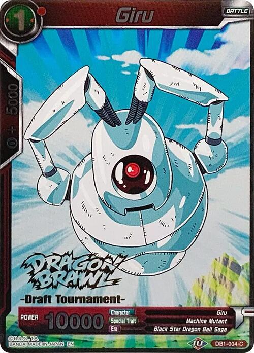 Giru Dragon Brawl Draft Tournament Gold Stamped Foil DB1-004 Promotion Cards Dragonball Super card