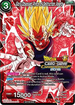 Glory Obsessed Prince of Destruction Vegeta P-063 Tournament Promotion Cards Dragonball Super card