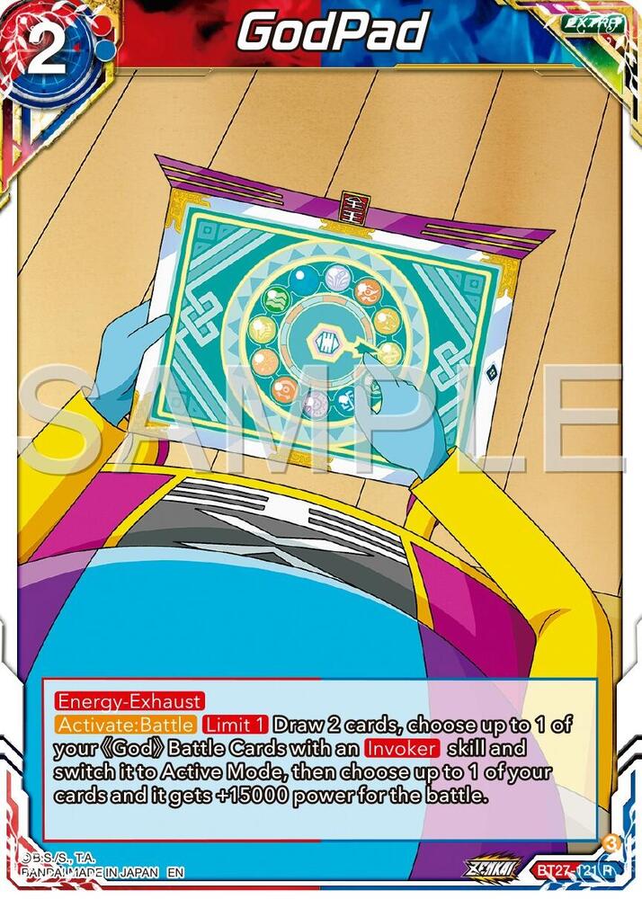 GodPad Foil BT27-121 History of Z Dragonball Super card