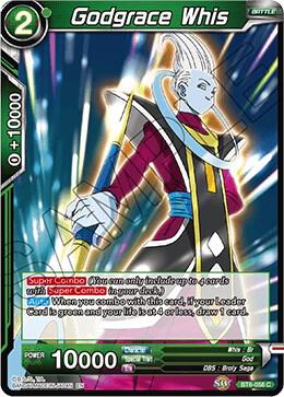 Godgrace Whis BT6-058 Destroyer Kings Dragonball Super card