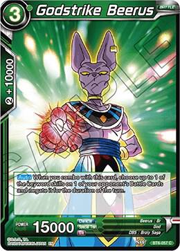 Godstrike Beerus Foil BT6-057 Destroyer Kings Dragonball Super card