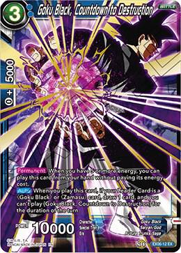 Goku Black Countdown to Destruction EX06-12 Special Anniversary Set Dragonball Super card