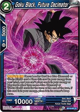 Goku Black Future Decimator BT10-051 Rise of the Unison Warrior Dragonball Super card