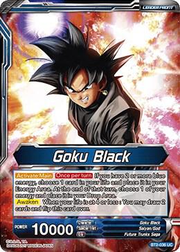 Goku Black Goku Black The Bringer of Despair BT2-036 Union Force Dragonball Super card