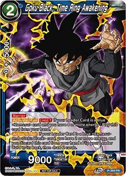 Goku Black Time Ring Awakening Tournament Pack Vol 7 P-369 Tournament Promotion Cards Dragonball Super card