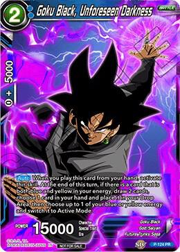 Goku Black Unforeseen Darkness P-124 Promotion Cards Dragonball Super card