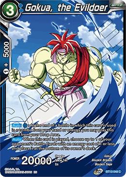 Gokua the Evildoer Foil BT13-048 Supreme Rivalry Dragonball Super card