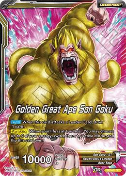 Golden Great Ape Son Goku Long Odds SS4 Son Goku SD5-01 Colossal Warfare Dragonball Super card