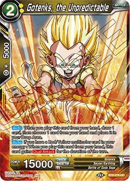 Gotenks the Unpredictable BT8-078 Malicious Machinations Dragonball Super card