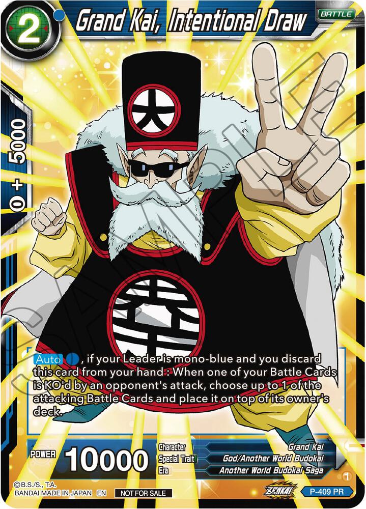 Grand Kai Intentional Law Zenkai Series Tournament Pack Vol1 P-409 Tournament Promotion Cards Dragonball Super card