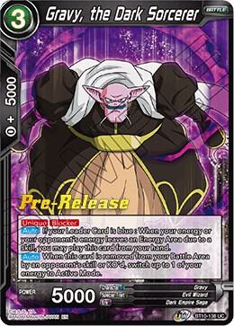 Gravy the Dark Sorcerer BT10-138 Rise of the Unison Warrior Pre-Release Cards Dragonball Super card