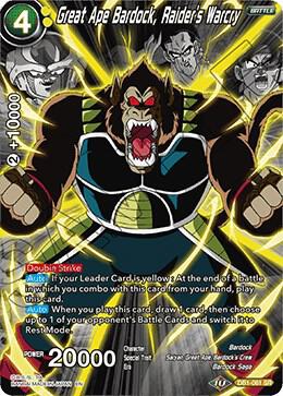 Great Ape Bardock Raiders Warcry Alternate Art DB1-061 Special Anniversary Set 2020 Dragonball Super card