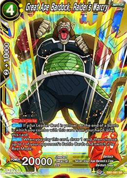 Great Ape Bardock Raiders Warcry DB1-061 Draft Box 04 - Dragon Brawl Dragonball Super card