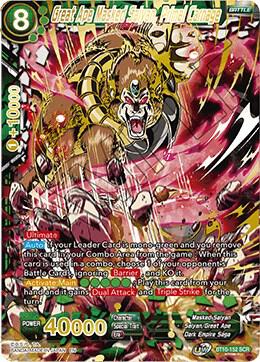 Great Ape Masked Saiyan Primal Carnage BT10-152 Rise of the Unison Warrior Dragonball Super card