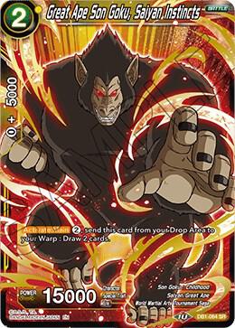 Great Ape Son Goku Saiyan Instincts DB1-064 Draft Box 04 - Dragon Brawl Dragonball Super card