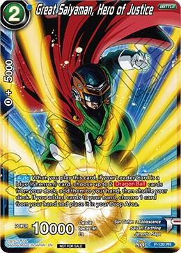 Great Saiyaman Hero of Justice Power Booster Foil P-120 Promotion Cards Dragonball Super card