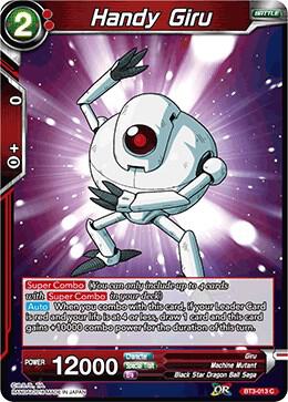 Handy Giru Foil BT3-013 Cross Worlds Dragonball Super card