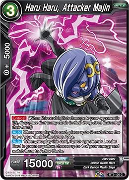 Haru Haru Attacker Majin 2018 Foil BT3-120 Cross Worlds Dragonball Super card