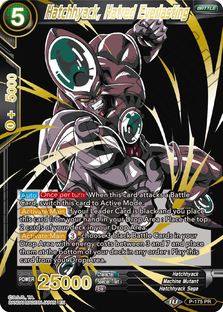 Hatchhyack Hatred Everlasting Alternate Art P-175 Special Anniversary Set 2021 Dragonball Super card