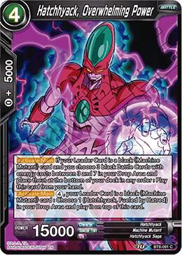 Hatchhyack Overwhelming Power Foil BT8-091 Malicious Machinations Dragonball Super card