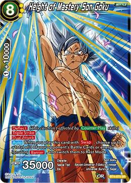 Height of Mastery Son Goku BT4-075 Colossal Warfare Dragonball Super card