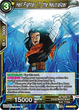 Hell Fighter 17 the Neutralizer Foil BT9-059 Universal Onslaught Dragonball Super card