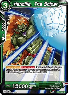 Hermilla The Sniper TB1-066 Tournament of Power Dragonball Super card
