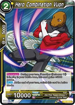Hero Combination Vuon Foil TB1-084 Tournament of Power Dragonball Super card